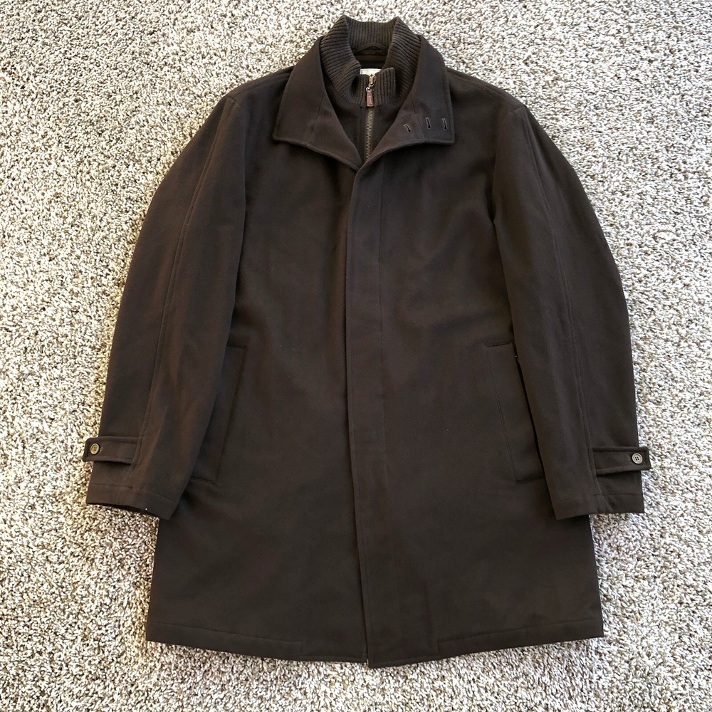 Peter Millar Loro Piana Wool Doeskin Coat Mens M Storm System Fine Italy Fabric